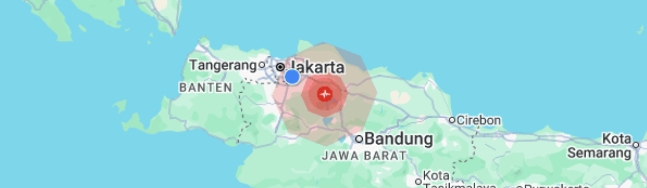 Gempa Magnitudo 4,9 Guncang Bekasi, Terasa Hingga Jakarta