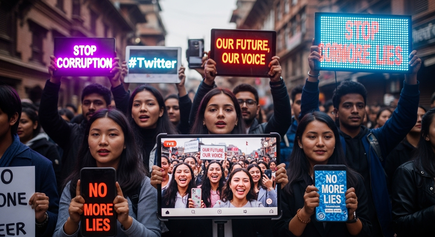 Beralih dari Spanduk ke Screen: Transformasi Budaya Protes di Nepal yang Dipimpin Gen Z