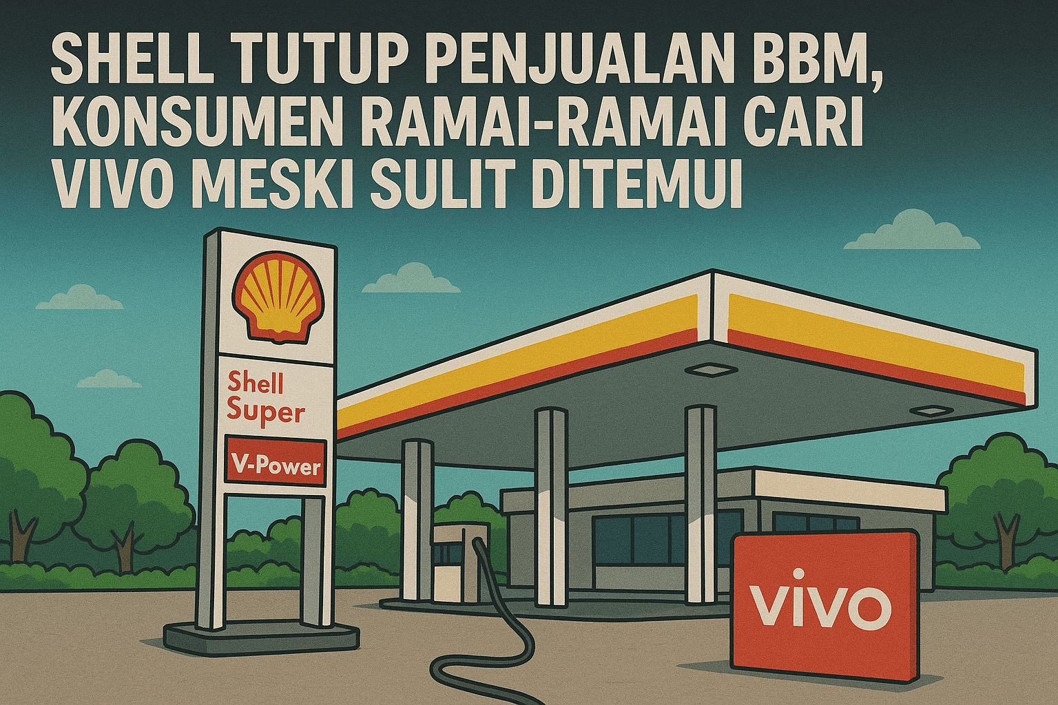 Shell Tutup Penjualan BBM, Konsumen Ramai-Ramai Cari Vivo Meski Sulit Ditemui