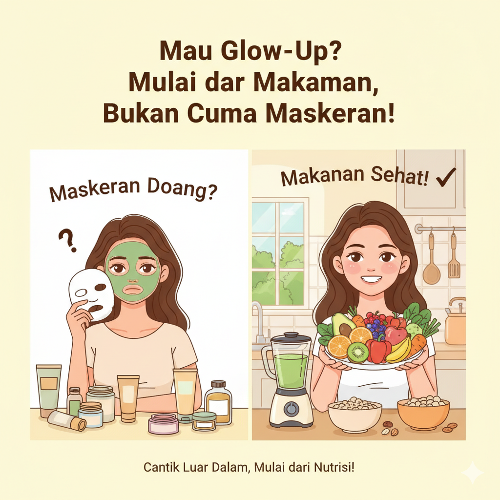Mau Glow-Up? Mulai dari Makanan, Bukan Cuma Maskeran!