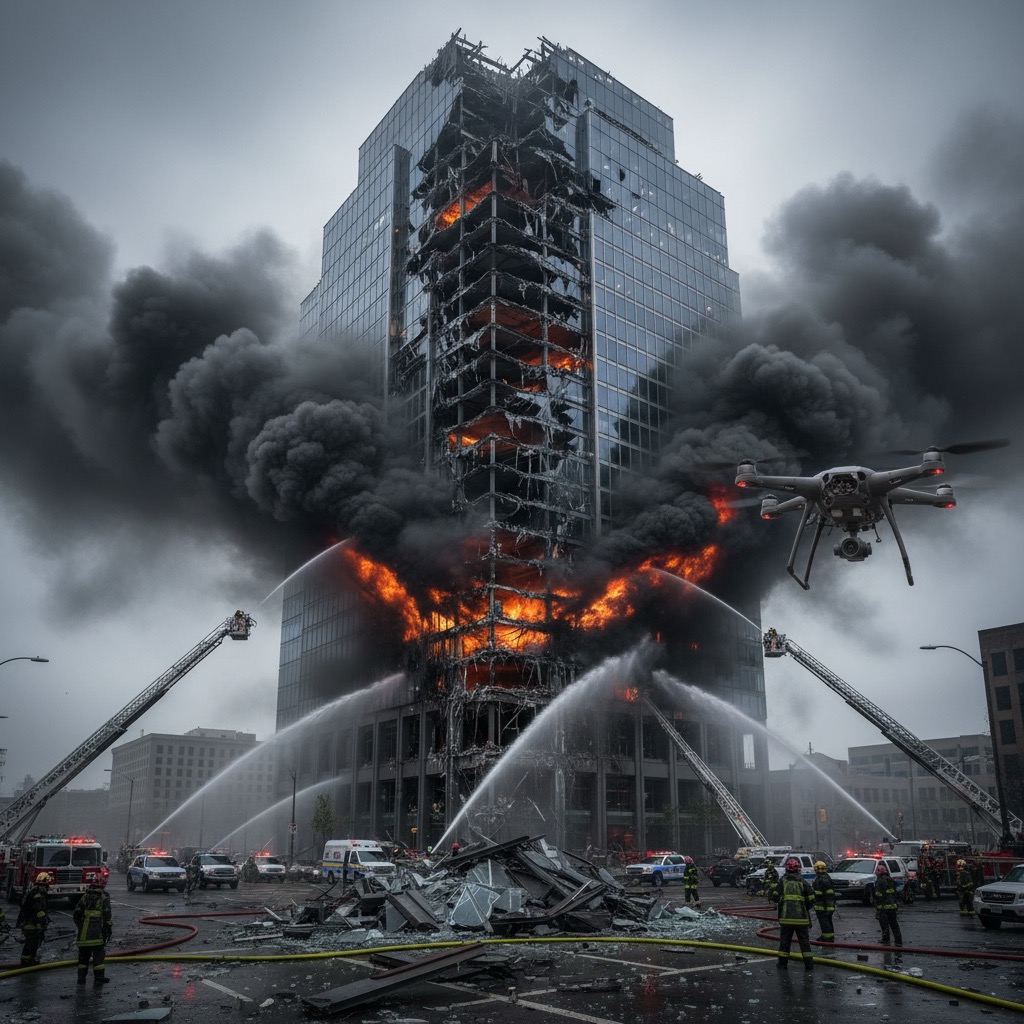 Si Jago Merah Merenggut Nyawa di Kantor Drone Jakarta