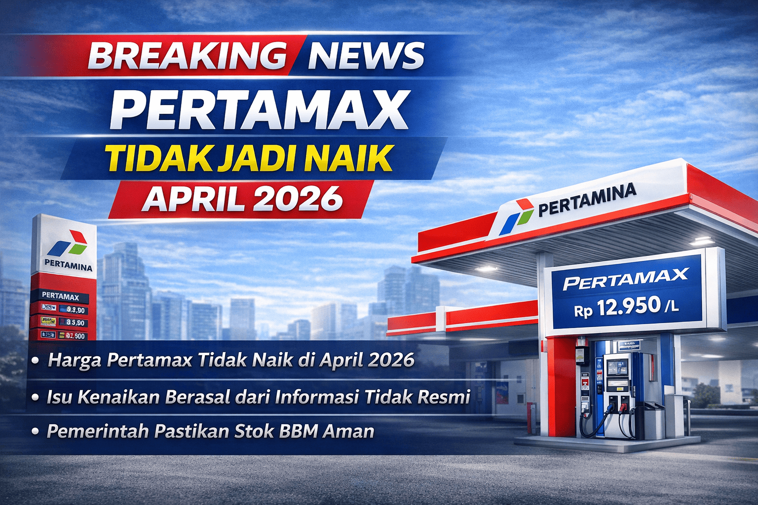 Pertamax Dipastikan Tidak Jadi Naik April 2026, Pertamina Klarifikasi Isu yang Sempat Viral