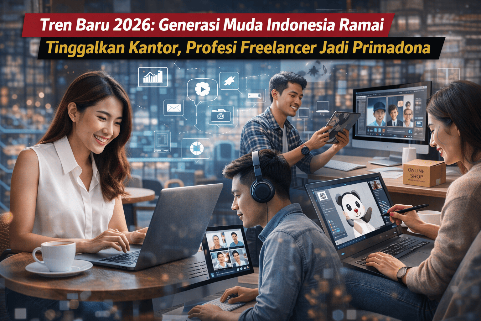 Tren Baru 2026: Generasi Muda Indonesia Ramai Tinggalkan Kantor, Profesi Freelancer Jadi Primadona