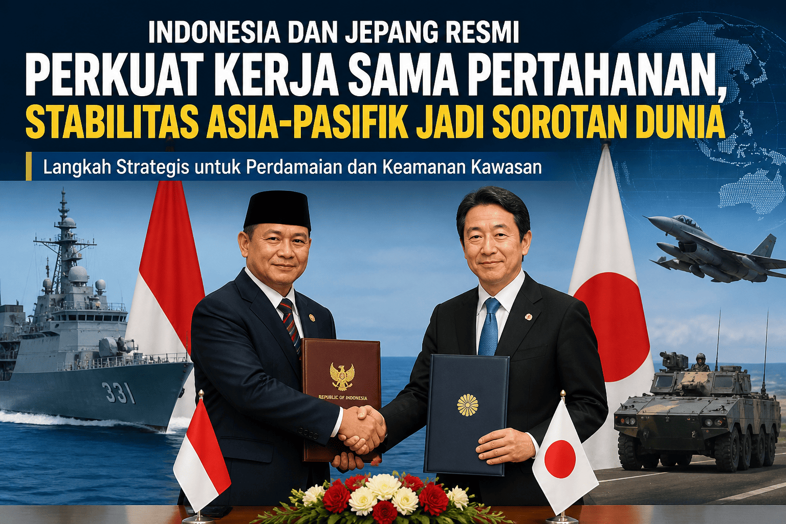 Langkah Strategis Indonesia–Jepang di Sektor Pertahanan, Dunia Waspadai Dampak Regional