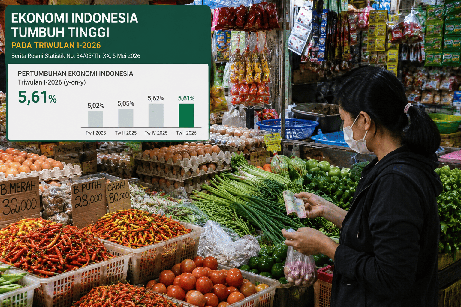 Ekonomi Indonesia Tumbuh Tinggi, Tetapi Daya Beli Masyarakat Jadi Sorotan