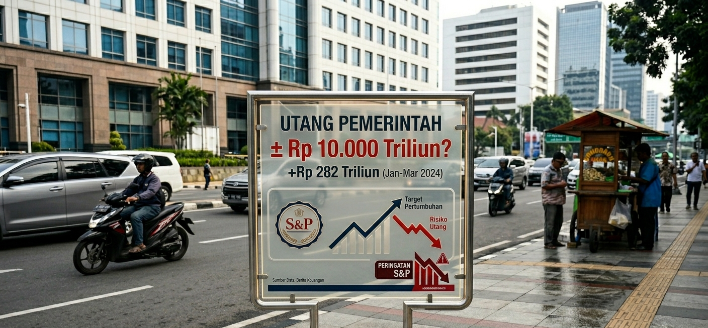 Selangkah Lagi Rp 10.000 Triliun Utang Pemerintah Melonjak Rp 282 Triliun dalam 3 Bulan, S&P Beri Peringatan Keras
