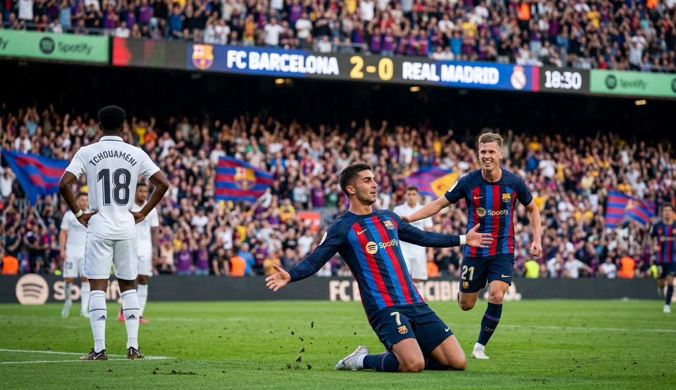 Barcelona Bungkam Real Madrid di El Clasico, Pertandingan Sengit Berakhir 2-0 untuk Blaugrana
