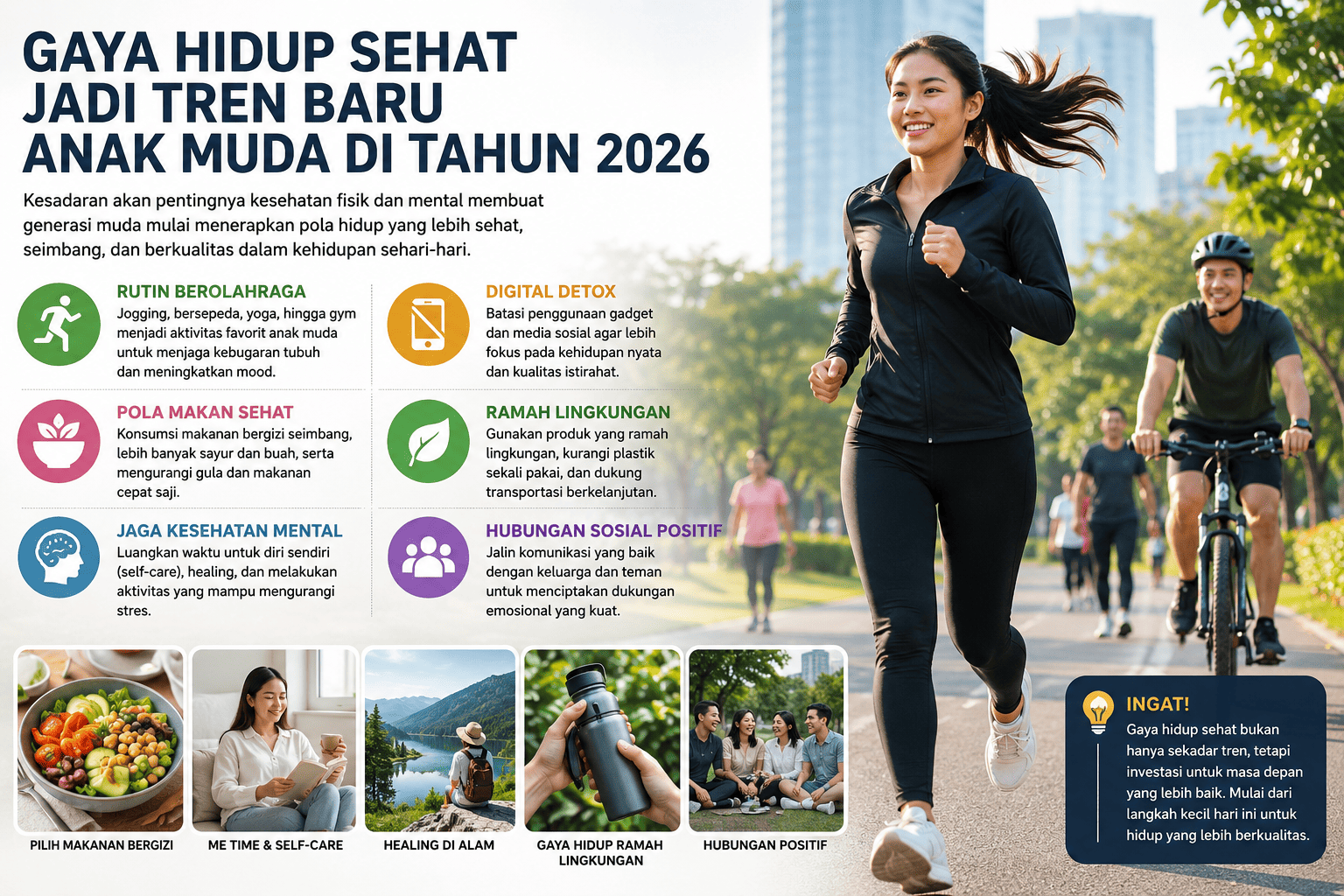 Gaya Hidup Sehat Jadi Tren Baru Anak Muda di Tahun 2026
