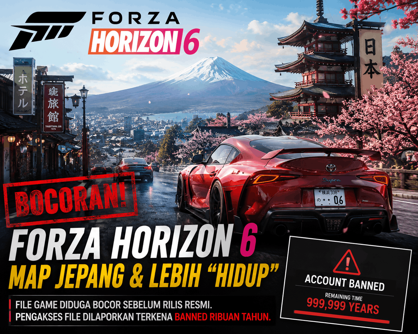 Bocoran Forza Horizon 6 Gegerkan Komunitas Gamer, Map Jepang dan Isu Ban Ribuan Tahun Jadi Sorotan