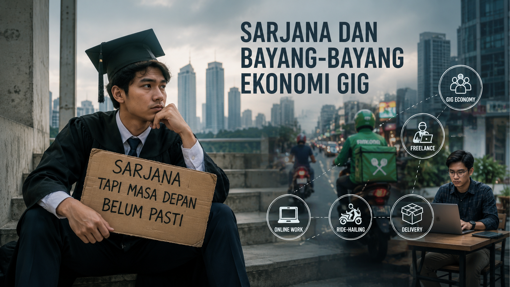 Ketika Gelar Sarjana Tak Lagi Menjamin Masa Depan Stabil di Era Ekonomi Gig