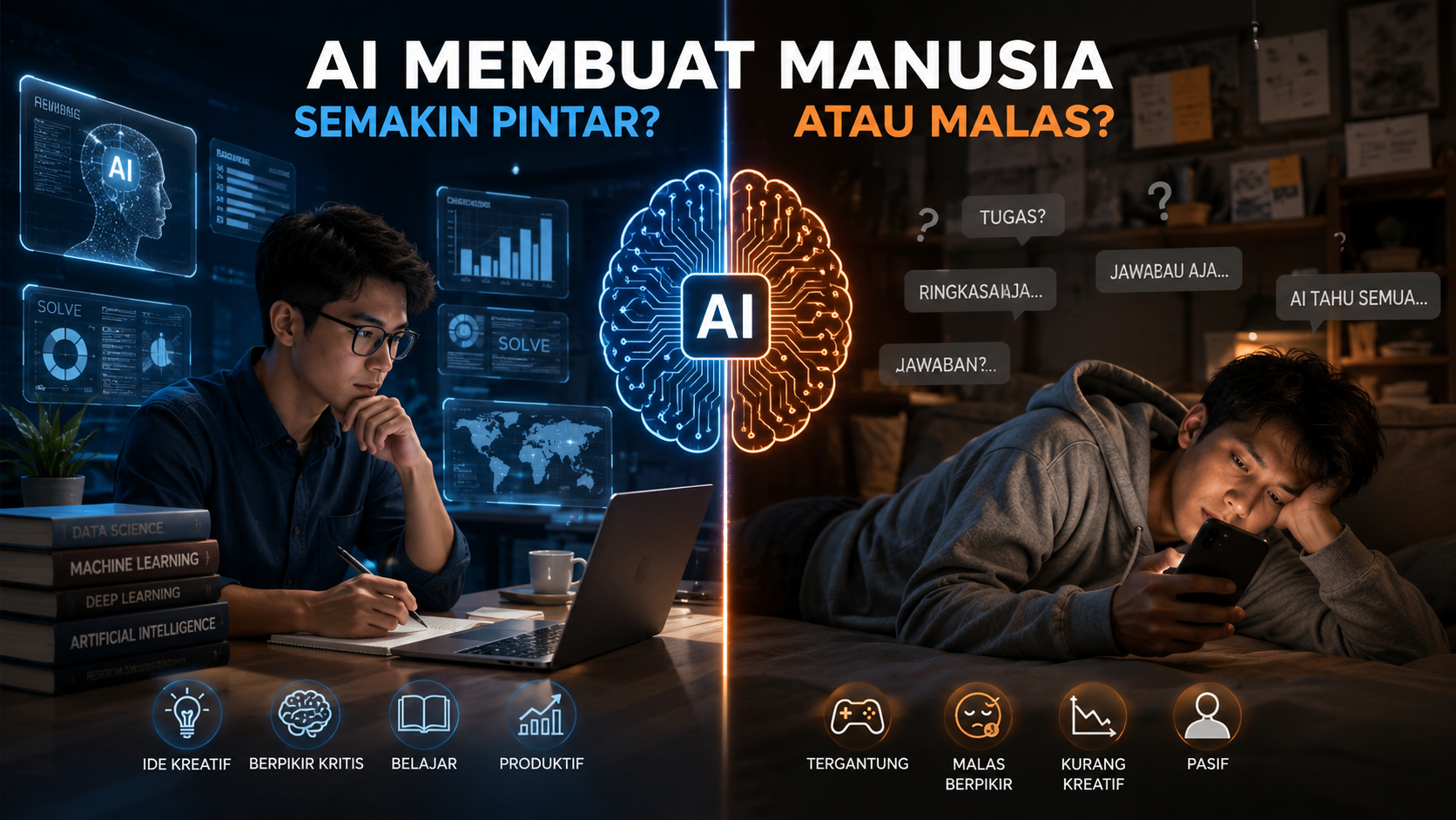 AI Membuat Manusia Semakin Pintar atau Justru Malas
