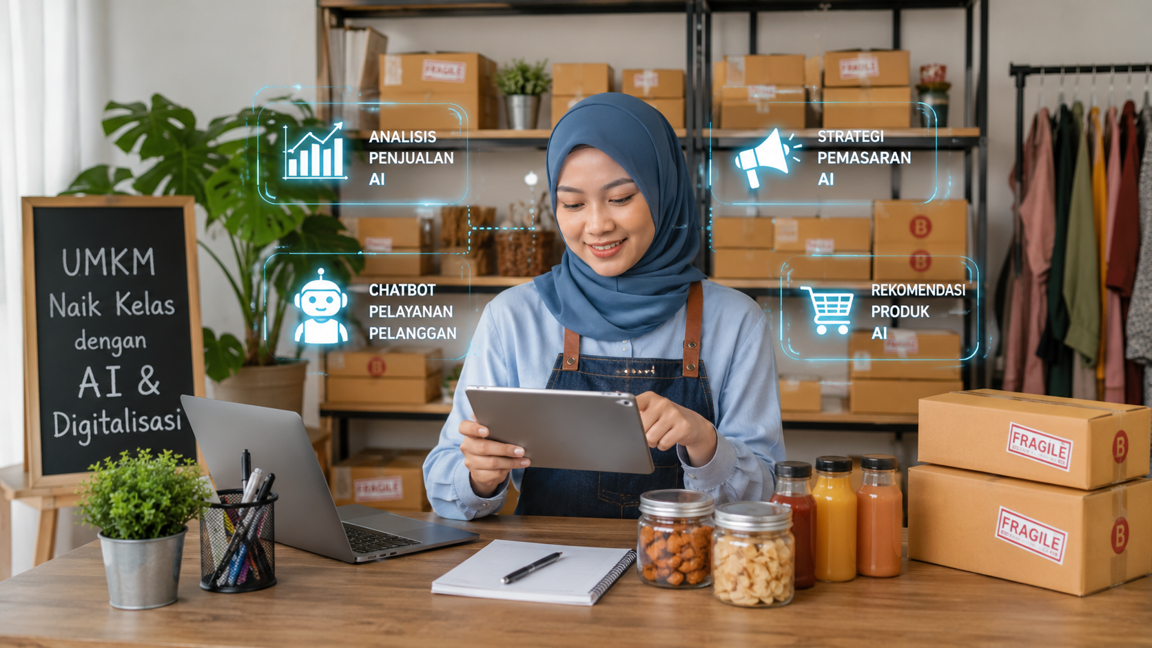 UMKM di Daerah Mulai Memanfaatkan AI dan Digitalisasi untuk Bertahan di Era Ekonomi Modern