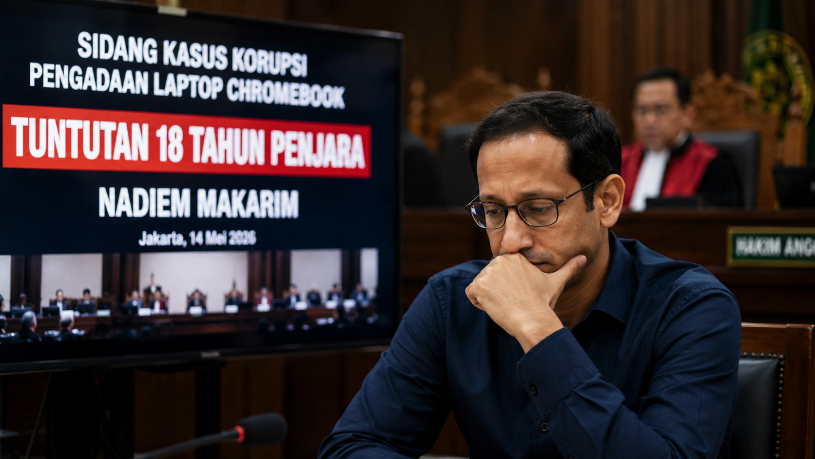Tuntutan 18 Tahun Penjara dan Rasa Patah Hati Nadiem Makarim