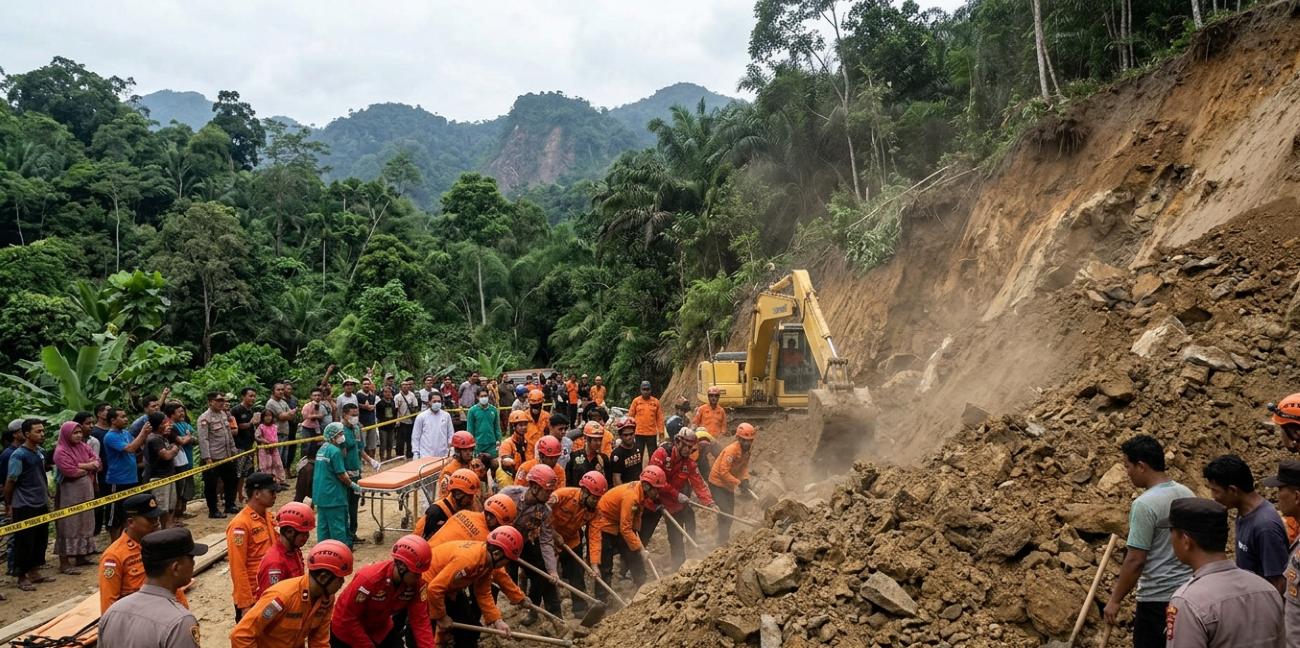 Sembilan Penambang Emas Ilegal di Sijunjung Sumatera Barat Tewas Tertimbun Longsor
