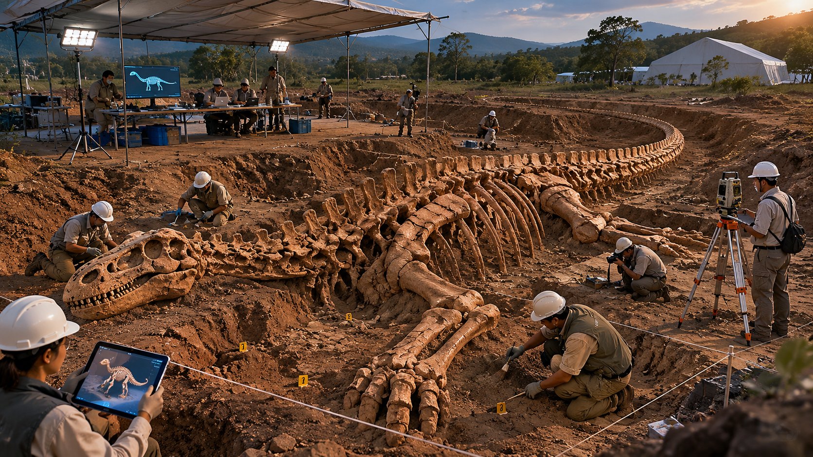 Dinosaurus Raksasa Spesies Baru Ditemukan di Thailand