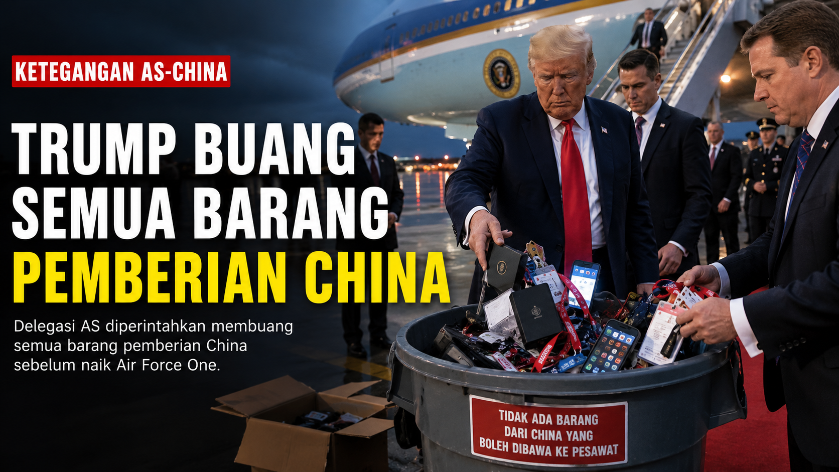 Trump Buang Semua Barang Pemberian China, Ketegangan AS-China Kembali Jadi Sorotan Dunia