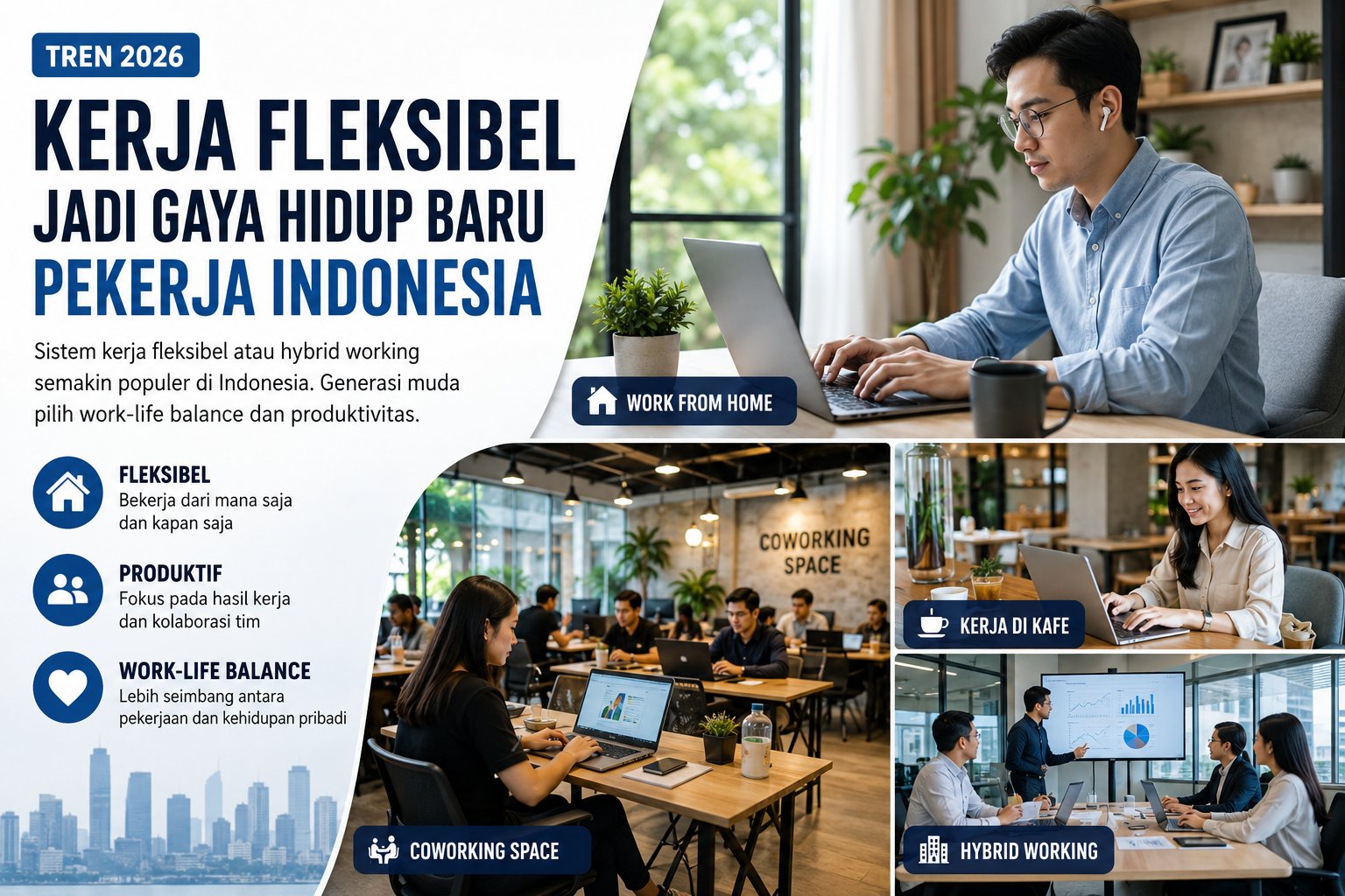 Tren Kerja Fleksibel Makin Populer di Indonesia, Generasi Muda Pilih Work-Life Balance
