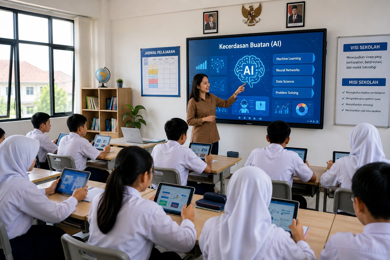 Sekolah di Indonesia Mulai Terapkan Kecerdasan Buatan, Sistem Pembelajaran Digital Jadi Tren Baru Pendidikan