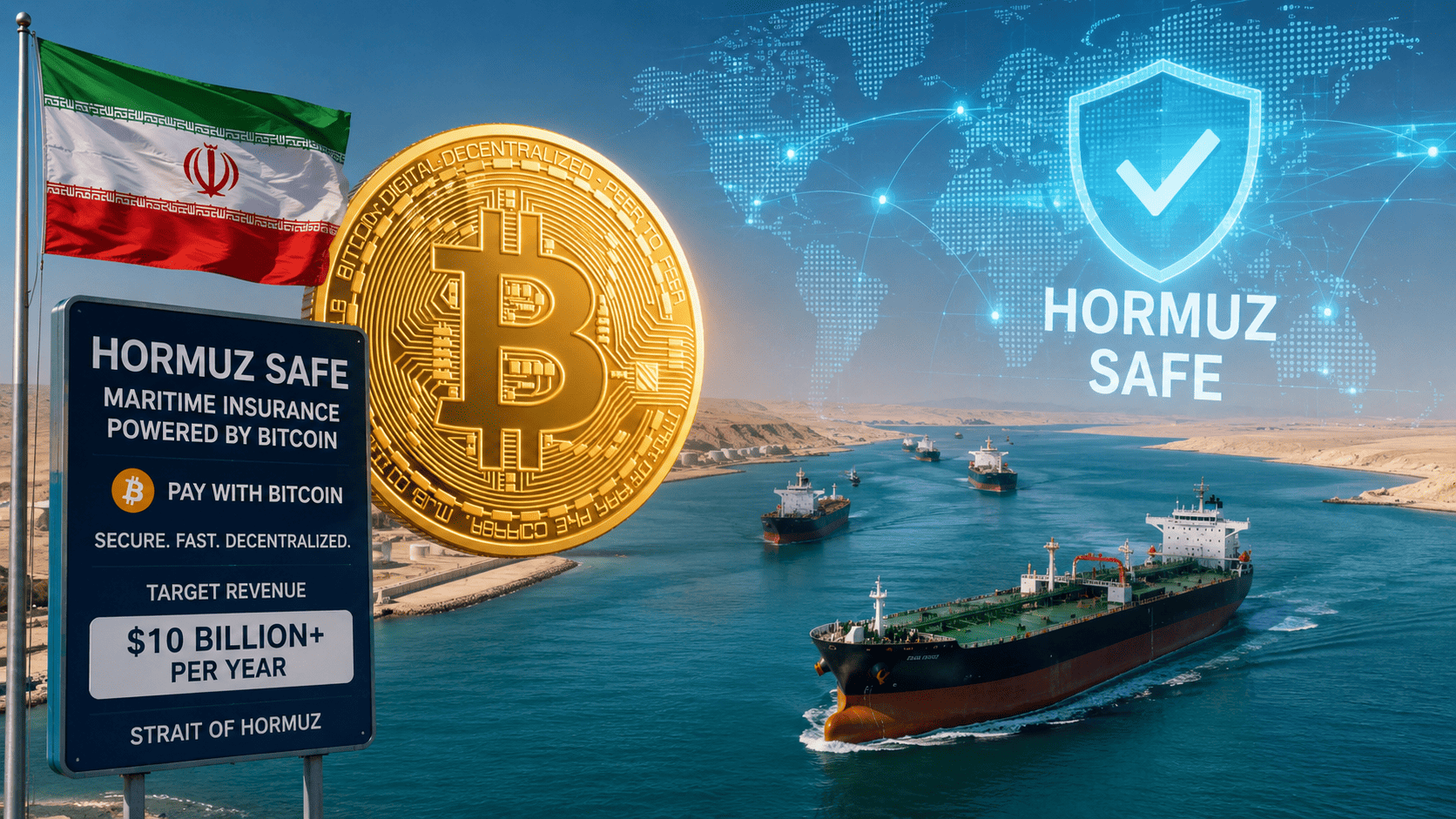 Iran Luncurkan Asuransi Selat Hormuz Pakai Bitcoin, Targetkan Pendapatan Rp176 Triliun per Tahun