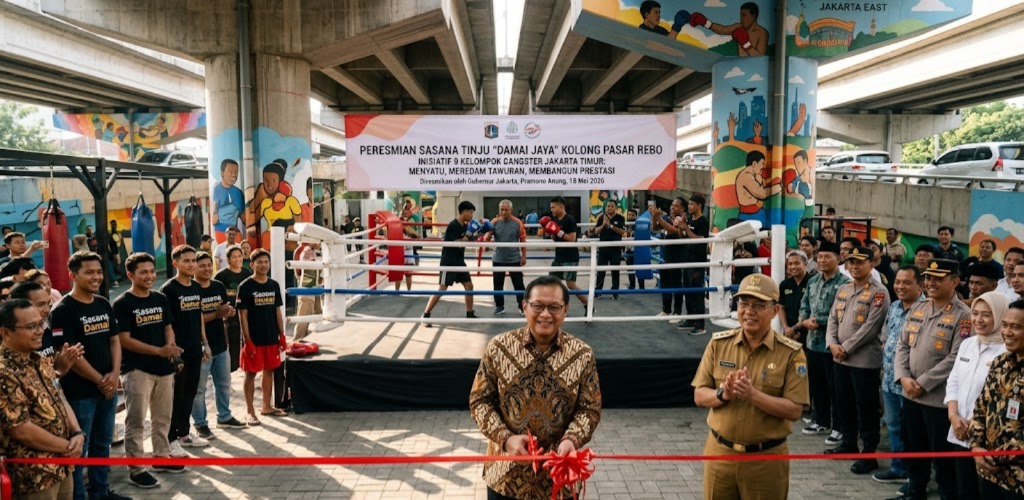 Redam Tawuran di Jakarta Timur, Kolong Flyover Pasar Rebo Disulap Jadi Sasana Tinju Mantan Gangster