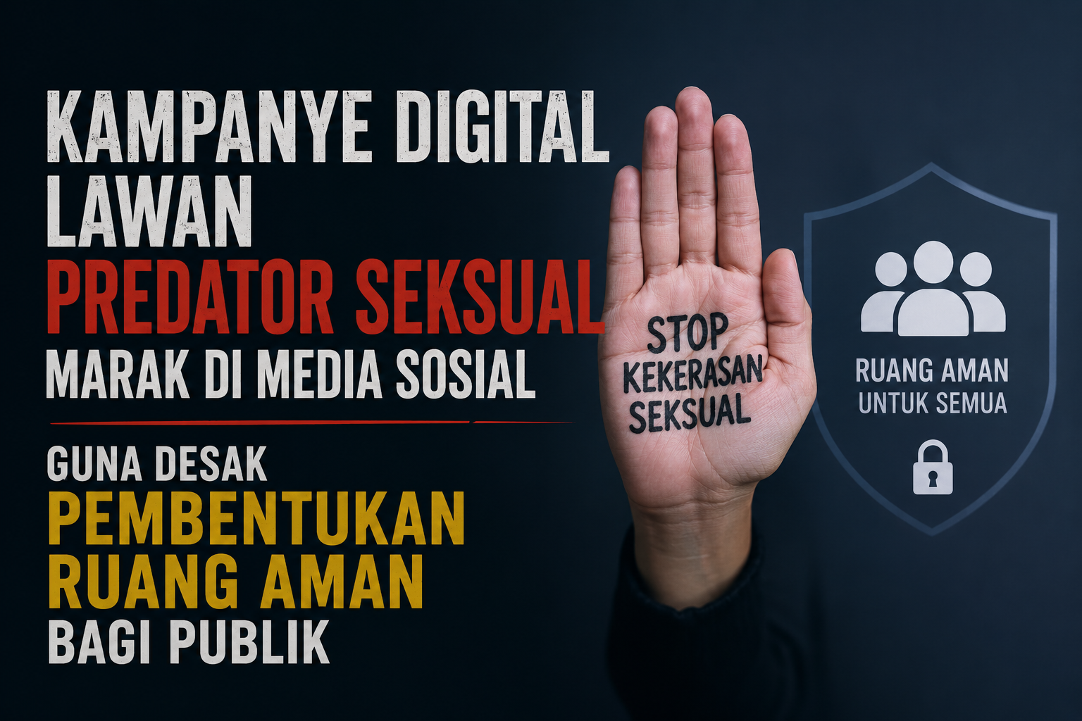 Kampanye Digital Lawan Predator Seksual Marak di Media Sosial Guna Desak Pembentukan Ruang Aman bagi Publik