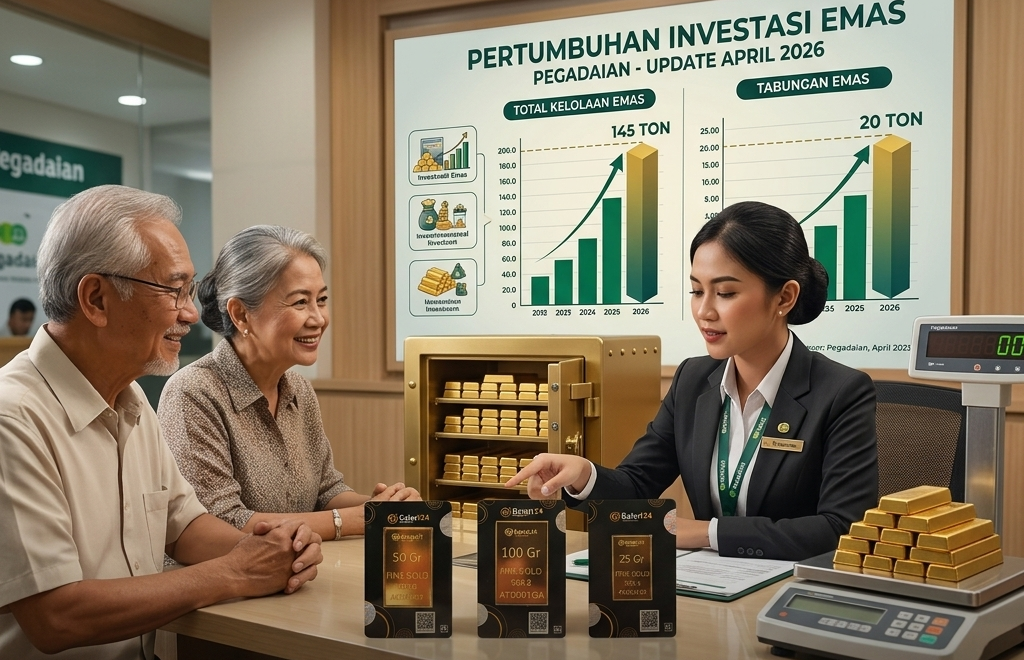 Bisnis Emas Pegadaian Tumbuh Kuat, Total Kelolaan Tembus 145 Ton hingga April 2026