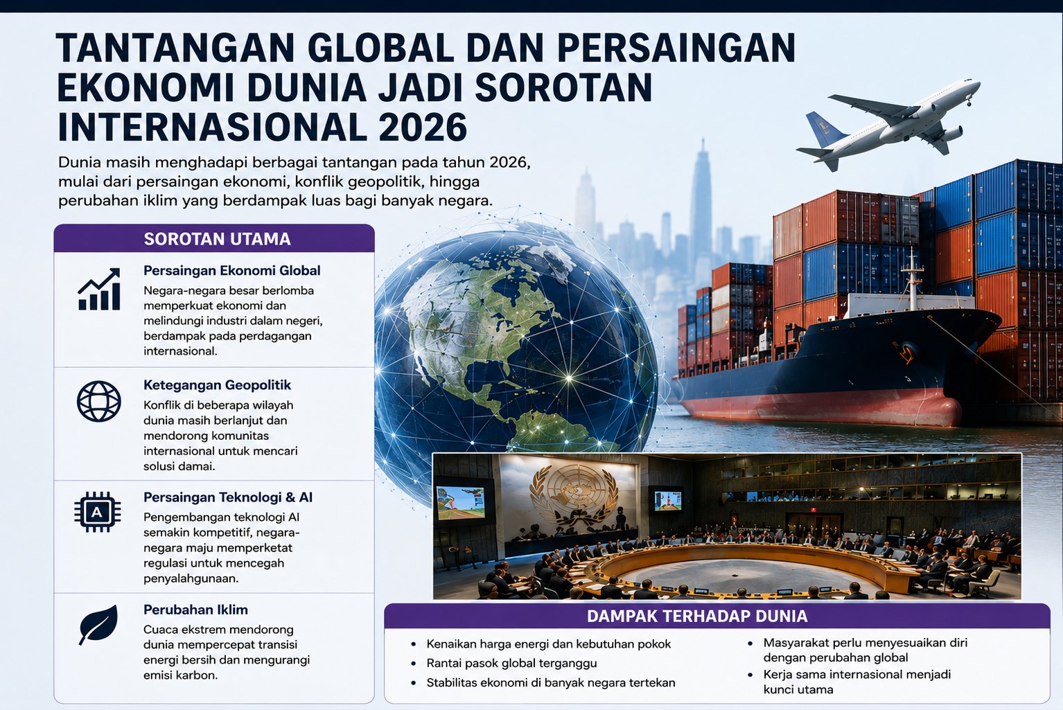 Ketegangan Global dan Persaingan Ekonomi Dunia Jadi Sorotan Internasional 2026