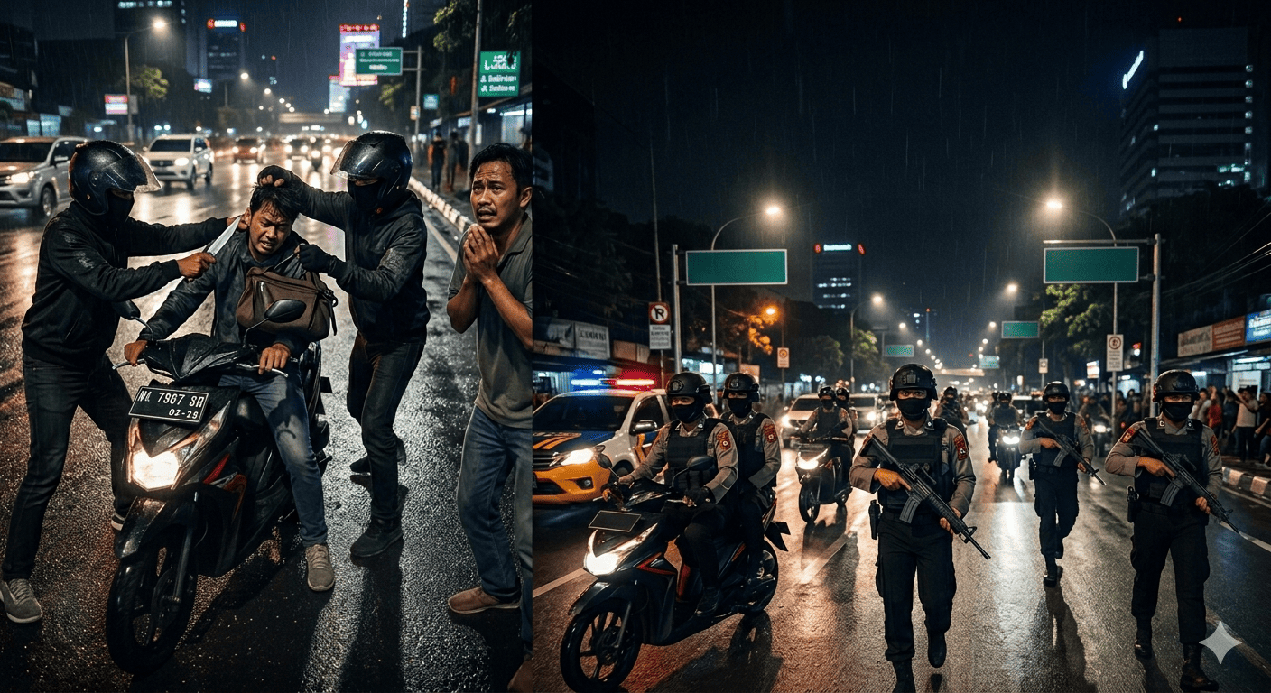 Begal Makin Marak di Jakarta, Warga Resah dan Polisi Bentuk Tim Khusus Pemburu Pelaku