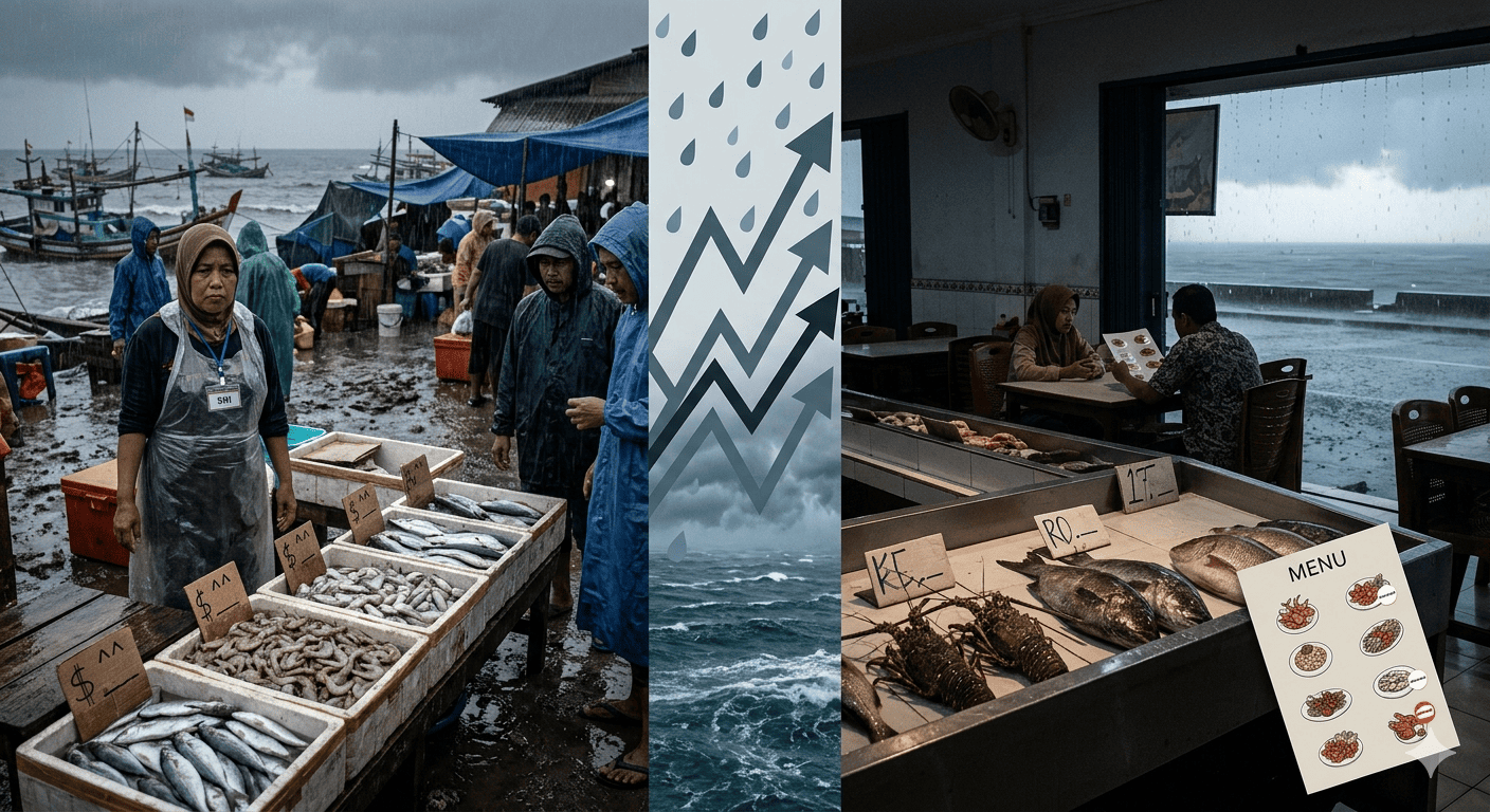 Harga Seafood Naik di Tengah Cuaca Buruk, Restoran dan Pasar Tradisional Mulai Terdampak