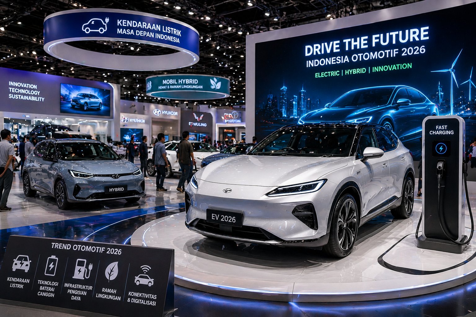 Tren Kendaraan Listrik dan Mobil Hybrid Semakin Mendominasi Industri Otomotif Indonesia 2026
