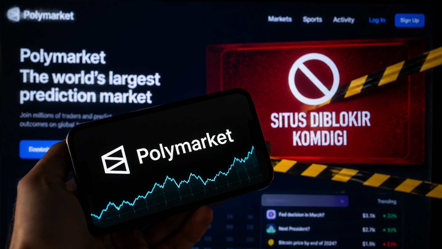 Polymarket Kena Blokir Komdigi Kini Alami Kebocoran Dana hingga Rp12 Miliar