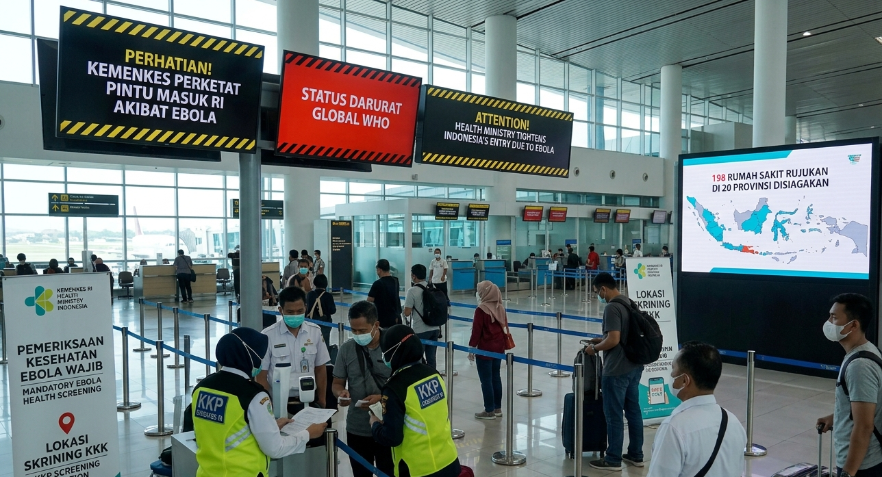 WHO Tetapkan Darurat Global, Kemenkes Perketat Seluruh Pintu Masuk Indonesia Antisipasi Virus Ebola