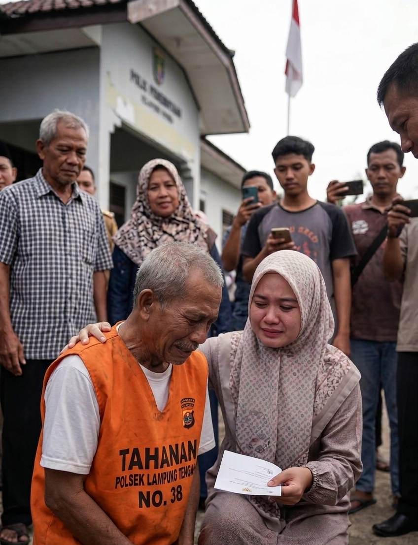 Keadilan Restoratif Terwujud, Tangis Haru Warnai Kebebasan Kakek Mujiran Usai Ditahan Akibat Ambil Sisa Getah Karet di Lampung