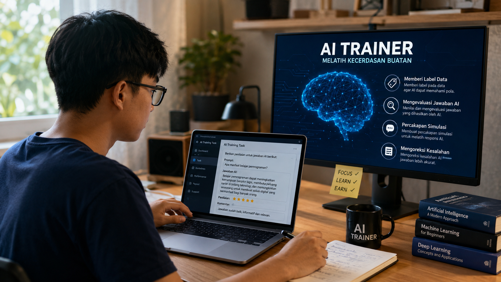 Profesi AI Trainer Mendadak Viral, Anak Muda Ramai Cari Cuan dari Latih Kecerdasan Buatan