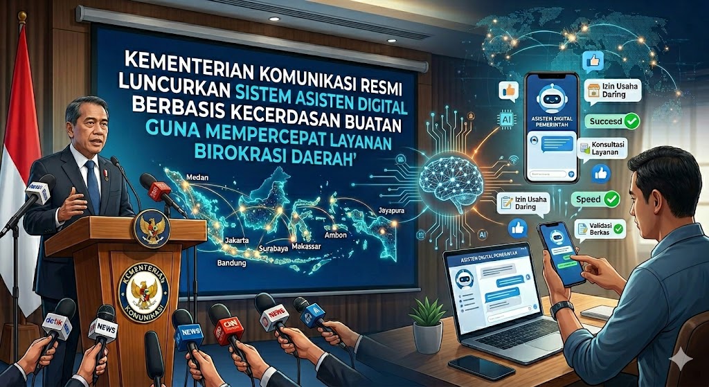 Kementerian Komunikasi Resmi Luncurkan Sistem Asisten Digital Berbasis Kecerdasan Buatan Guna Mempercepat Layanan Birokrasi Daerah