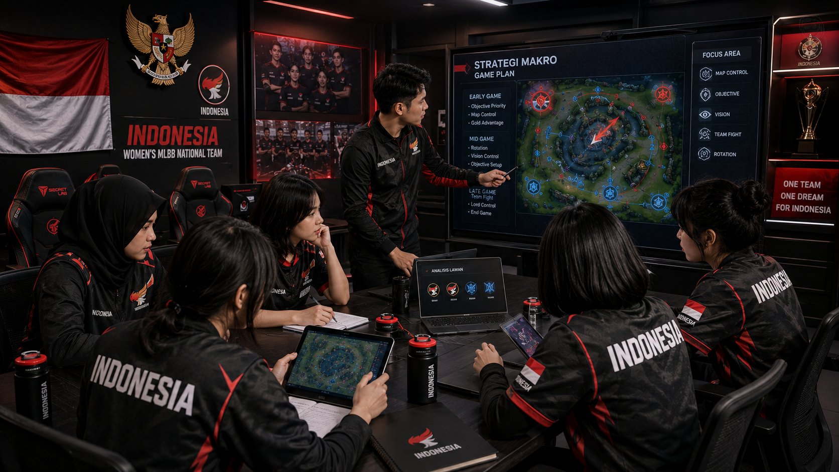 Skuat Timnas MLBB Wanita Indonesia Resmi Memasuki Pemusatan Latihan Intensif Guna Mematangkan Strategi Makro Menjelang Kejuaraan Dunia