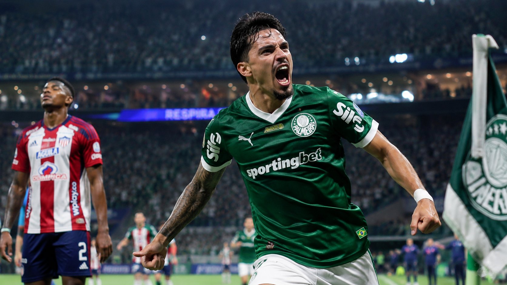 Palmeiras Tundukkan Junior Lewat Drama Menit Akhir