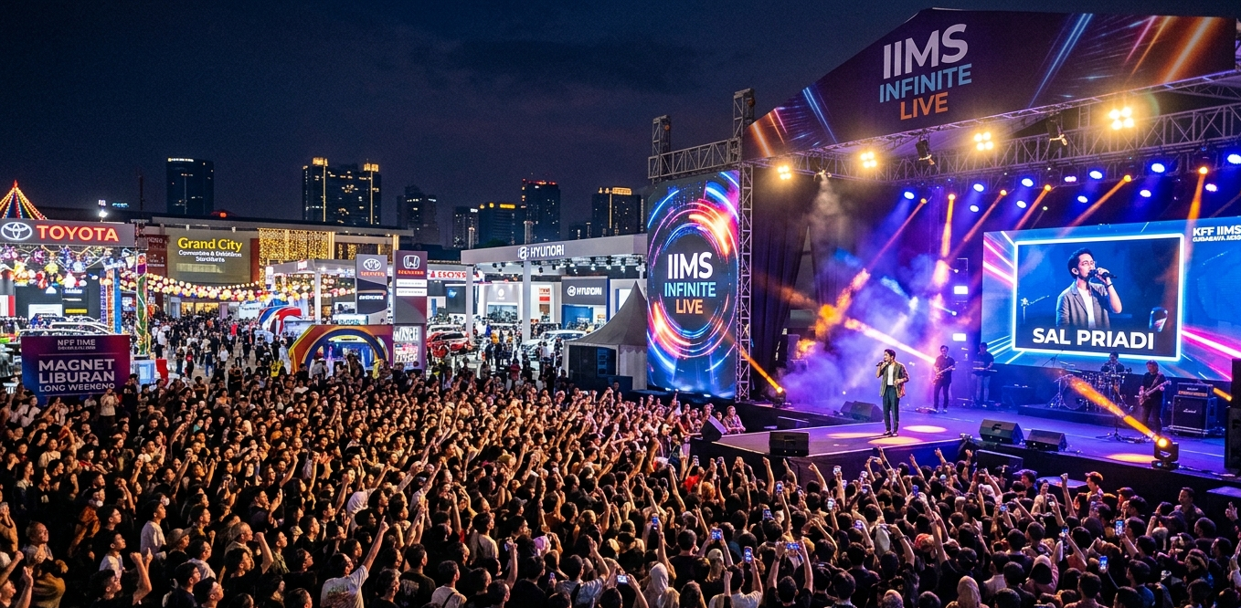 Sambut Long Weekend, IIMS Surabaya 2026 Jadi Magnet Liburan Malam Ini Panggung Musik Diguncang Sal Priadi