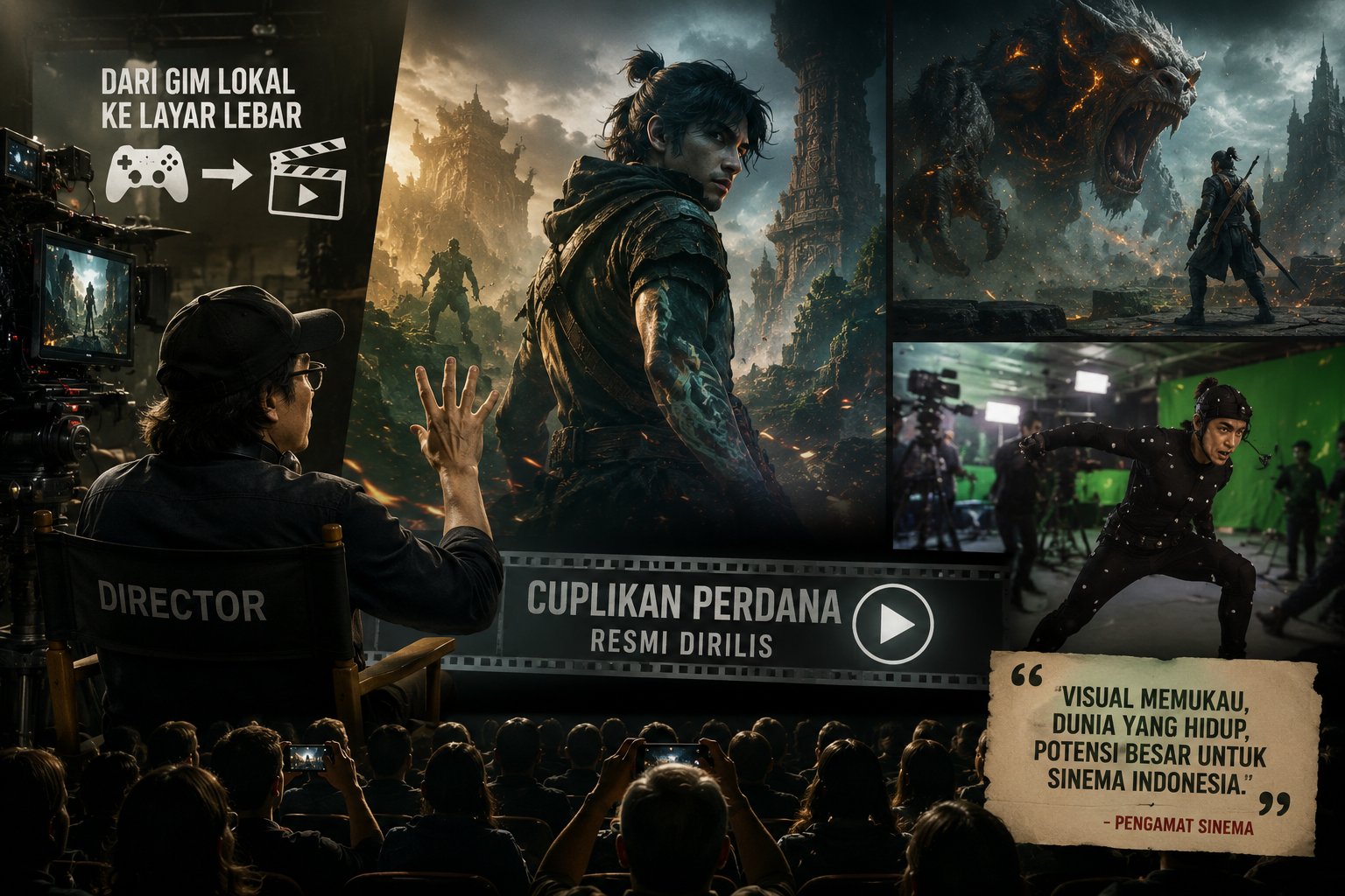Garapan Film Layar Lebar Adaptasi Gim Lokal Garapan Sutradara Papan Atas Resmi Merilis Cuplikan Perdana Yang Memukau Pengamat Sinema