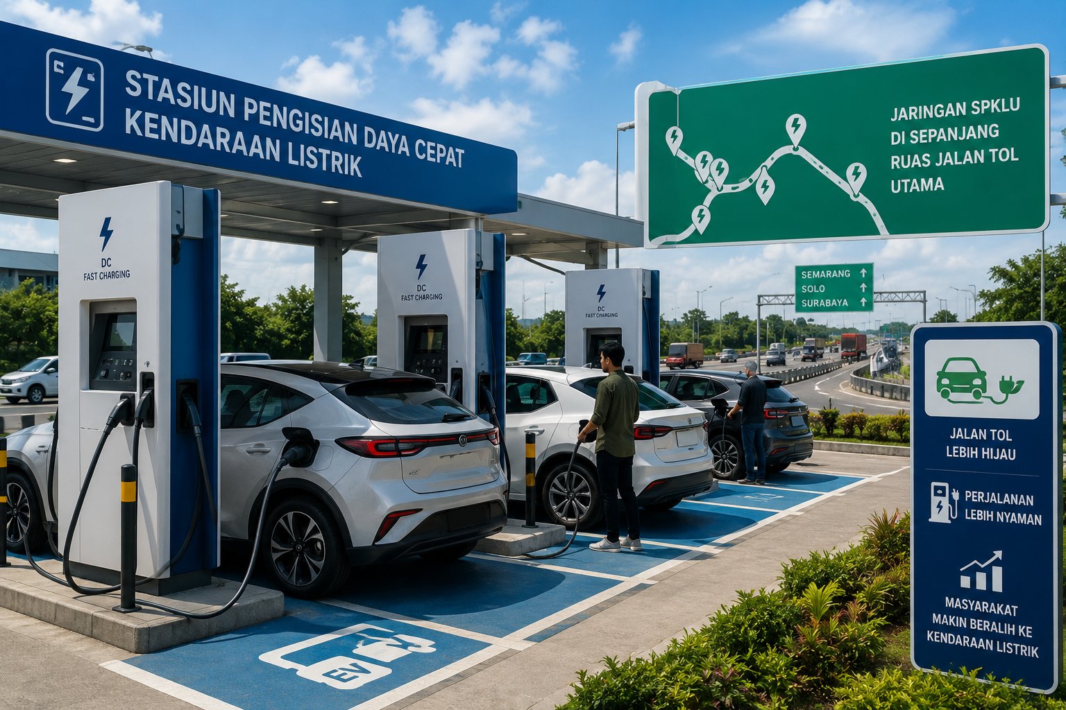 Perluasan Jaringan Stasiun Pengisian Daya Cepat Di Sepanjang Ruas Jalan Tol Utama Sukses Mendorong Minat Masyarakat Beralih Ke Kendaraan Listrik