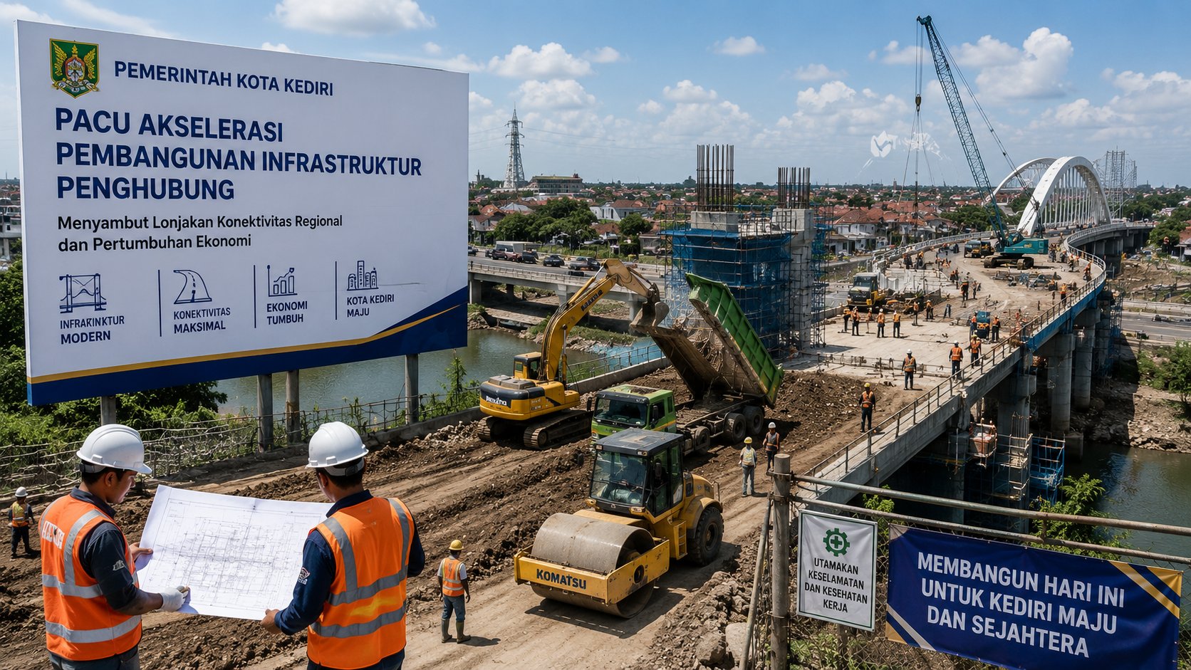 Pemerintah Kota Kediri Pacu Akselerasi Pembangunan Infrastruktur Penghubung Guna Menyambut Lonjakan Konektivitas Regional Dan Pertumbuhan Ekonomi