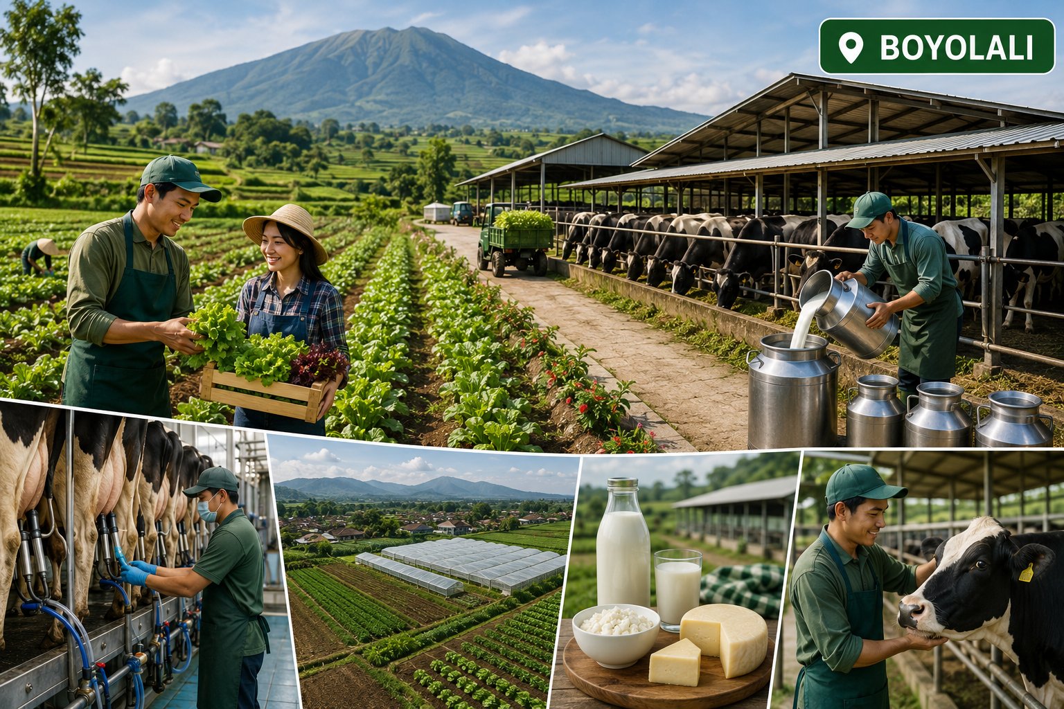 Pemerintah Kabupaten Boyolali Mengoptimalkan Kawasan Agropolitan Guna Mendorong Kemandirian Pangan Dan Kesejahteraan Petani Sapi Perah