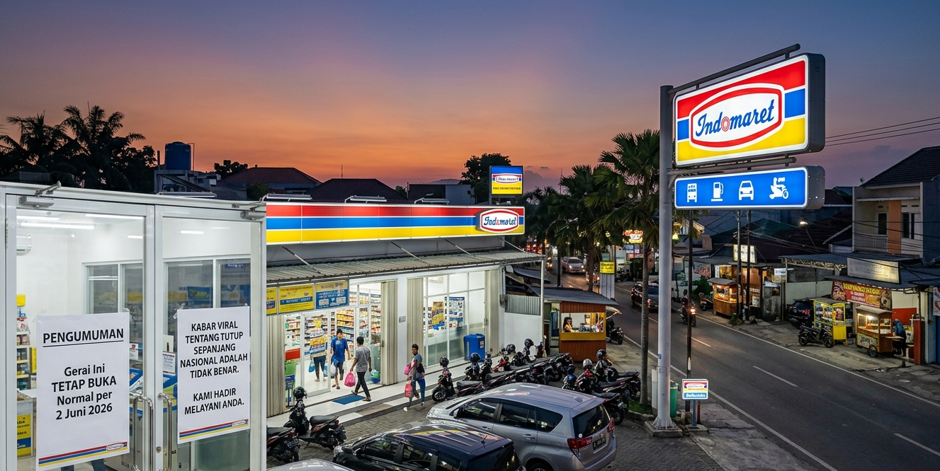 Heboh Isu Sejumlah Gerai Indomaret Tutup Serentak 2 Hari, Ini Fakta Sebenarnya!