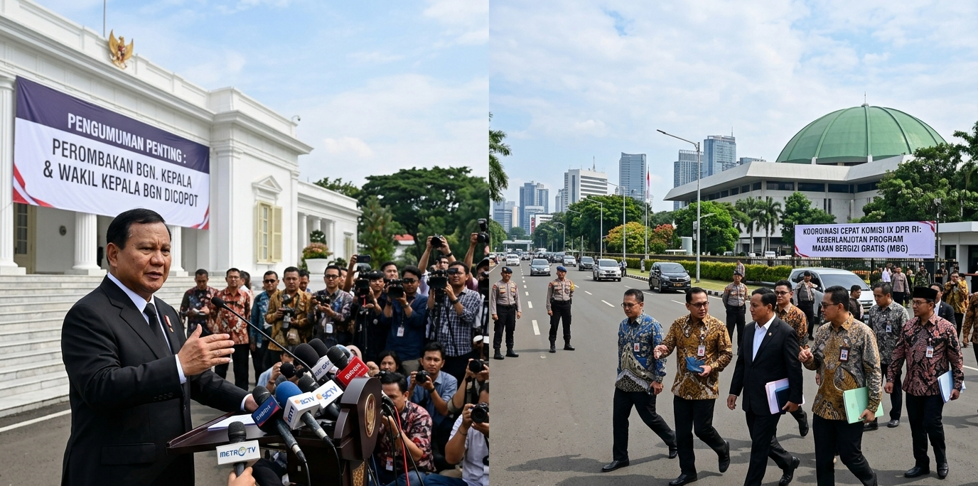 Kejutan di Istana Presiden Prabowo Copot Kepala BGN Dadan Hindayana, DPR Langsung Ambil Tindakan
