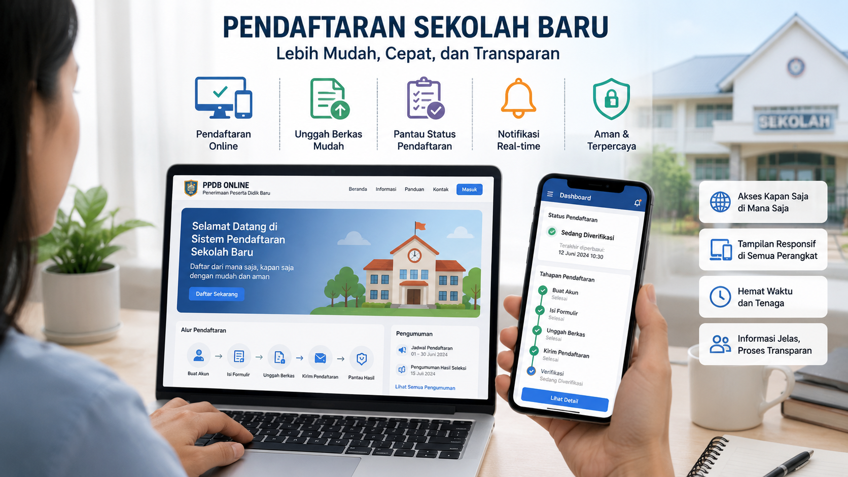 Transformasi Digital Sistem Pendaftaran Sekolah Baru Berbasis Web Responsif Mulai Ramai Diadopsi Guna Mempermudah Proses Administrasi Wali Murid