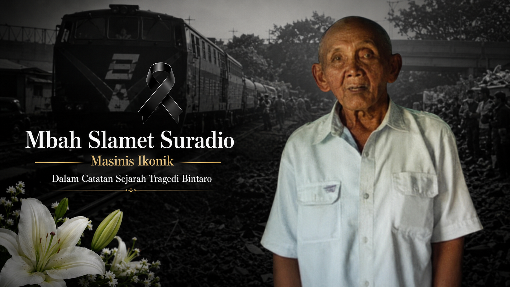 Dunia Perkeretaapian Berduka Atas Berpulangnya Mbah Slamet Suradio Masinis Ikonik Dalam Catatan Sejarah Tragedi Bintaro