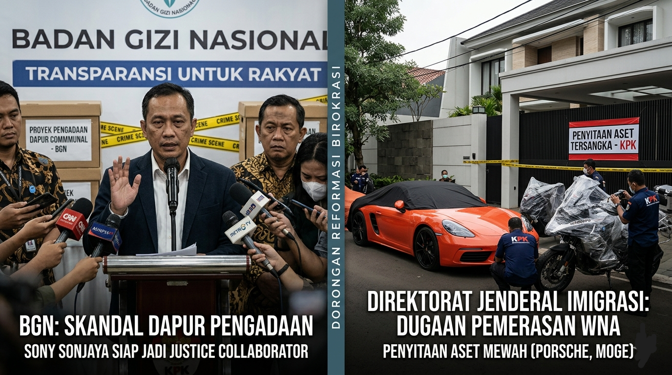 Badai Korupsi Guncang Instansi Pemerintah Babak Baru Skandal BGN dan Penyitaan Aset Mewah di Lingkungan Imigrasi