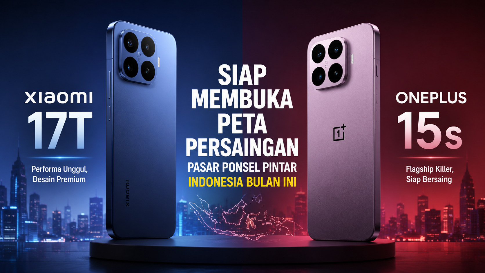 Xiaomi 17T dan OnePlus 15s Siap Membuka Peta Persaingan Pasar Ponsel Pintar Indonesia Bulan Ini