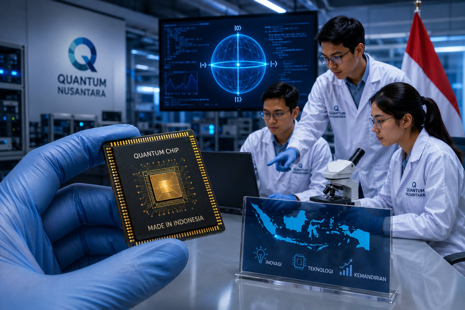 Startup Indonesia Ciptakan Chip Quantum Pertama di Asia Tenggara