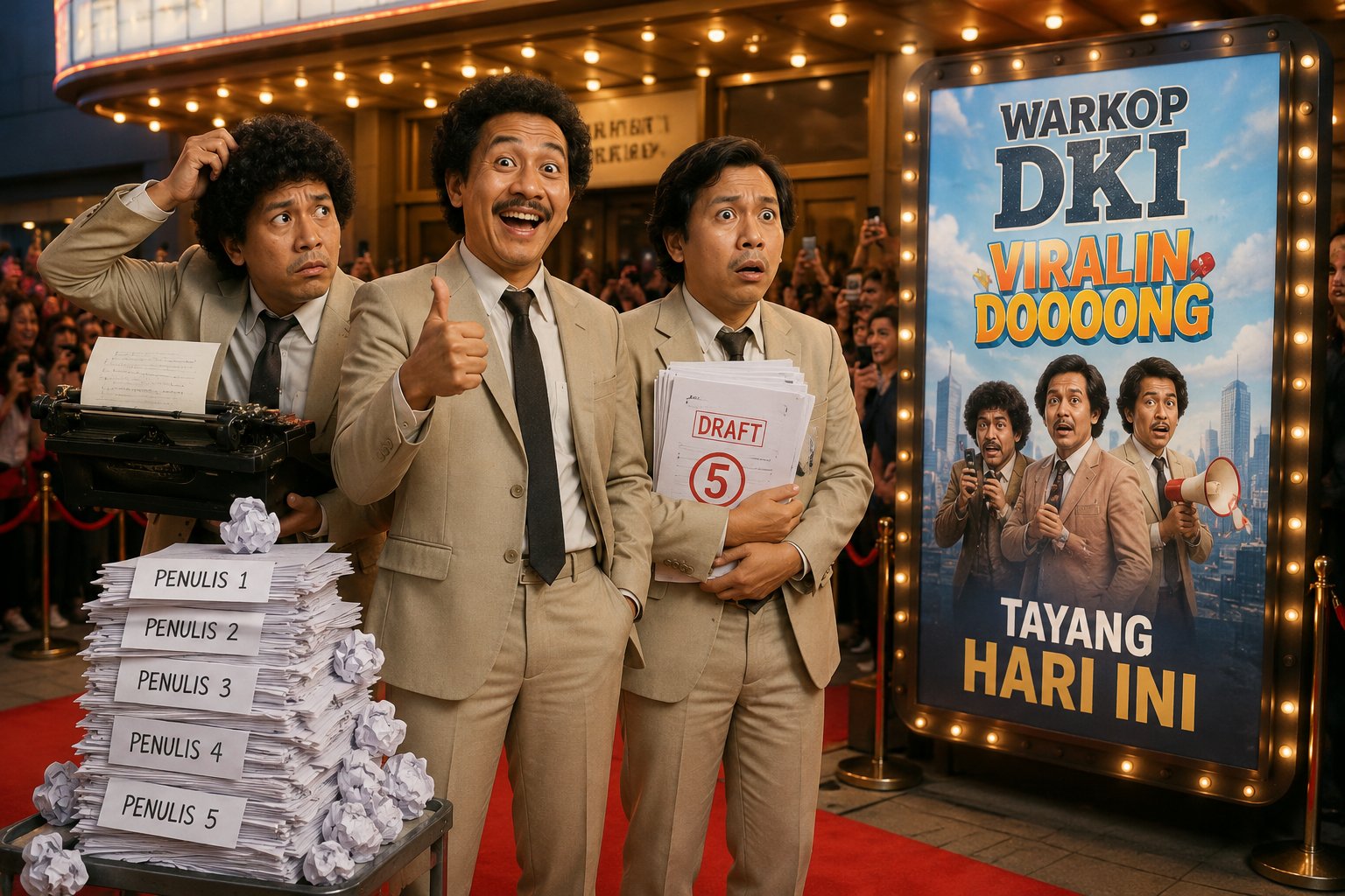 Setelah Lima Kali Ganti Penulis, Film Warkop DKI “Viralin DOoOong” Akhirnya Tayang Hari Ini